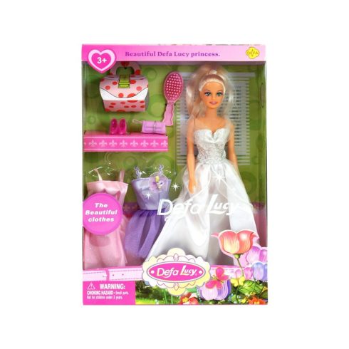 Defa Lucy hercegnõ baba három ruhával - 30 cm, többféle
