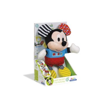   Baby Clementoni Disney Baby - Mickey Egér Elsõ Plüssöm Csörgõvel