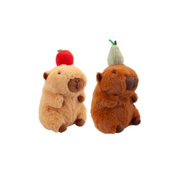 Kapibara plüss gyümölccsel 14cm