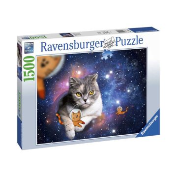 Ravensburger Puzzle 1500 db - Macskák az ûrben