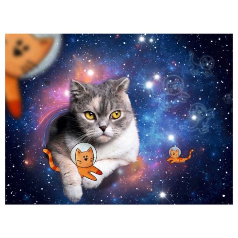 Ravensburger Puzzle 1500 db - Macskák az ûrben
